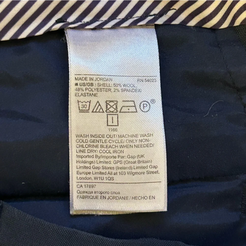 Banana Republic Navy Logan Dress Pants, Size‎ 4s